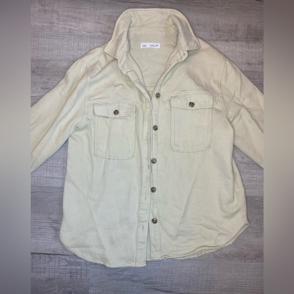 Tan zara kids Shacket